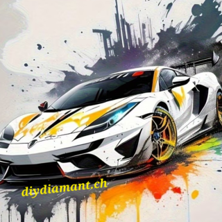 Diamond Painting Sportwagen